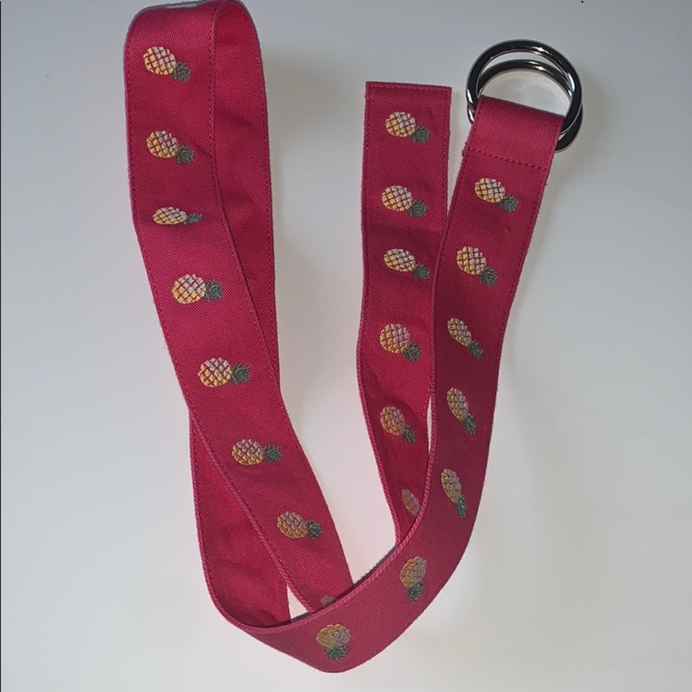J. Crew Women’s M/L Pink Pineapple Belt